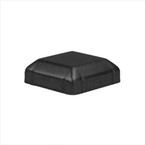 Domed Square Cap – Powder Coated Black